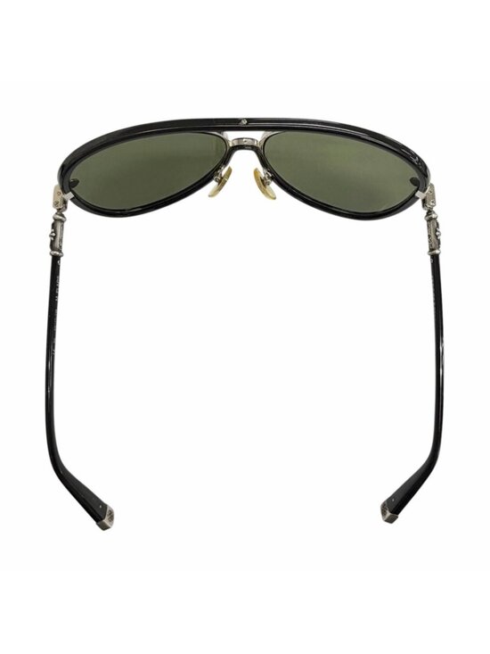 Chrome Hearts Mflaps Part 925 Acetate Teardrop Sunglasses Black Silver 63 main image 6